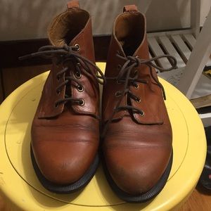 Emmeline Lace Up: Brown Doc Martens